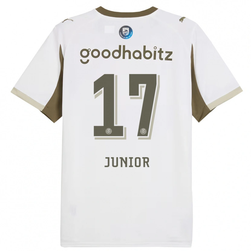 Danxen Kinder Mauro Júnior #17 Weiß Grau Ausweichtrikot Trikot 2025/26 T-Shirt
