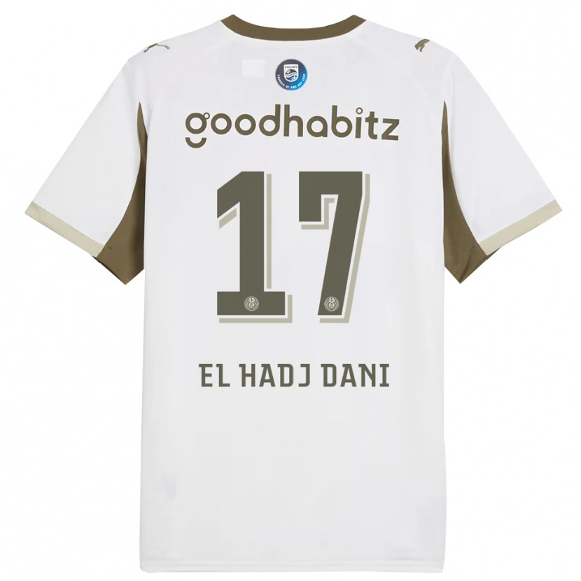 Danxen Kinder Soudais El Hadj Dani #17 Weiß Grau Ausweichtrikot Trikot 2025/26 T-Shirt
