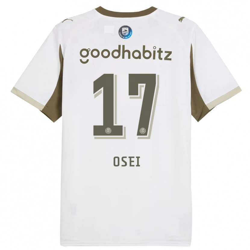 Danxen Kinder Micaiah Osei #17 Weiß Grau Ausweichtrikot Trikot 2025/26 T-Shirt