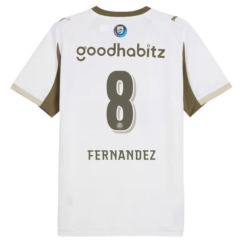 Danxen Kinder Noah Fernandez #8 Weiß Grau Ausweichtrikot Trikot 2025/26 T-Shirt