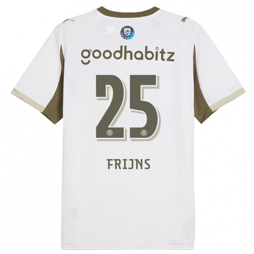Danxen Kinder Emma Frijns #25 Weiß Grau Ausweichtrikot Trikot 2025/26 T-Shirt