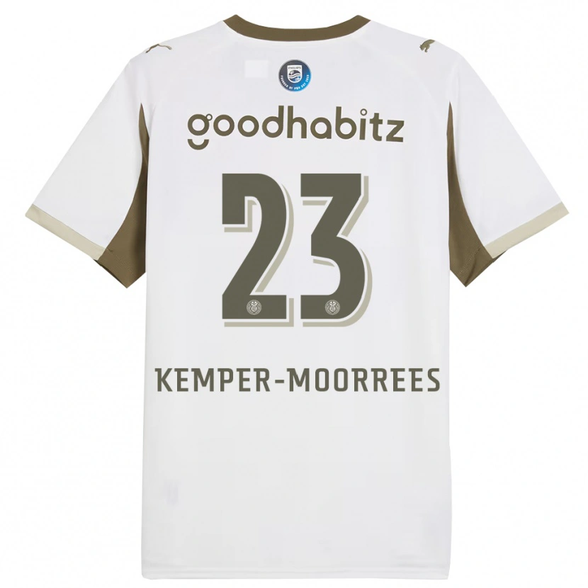 Danxen Kinder Myrthe Kemper-Moorrees #23 Weiß Grau Ausweichtrikot Trikot 2025/26 T-Shirt
