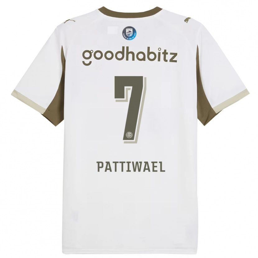 Danxen Kinder Naomi Pattiwael #7 Weiß Grau Ausweichtrikot Trikot 2025/26 T-Shirt
