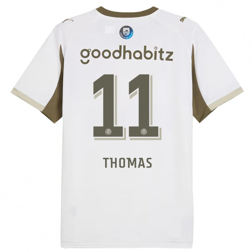 Danxen Kinder Ayodele Thomas #11 Weiß Grau Ausweichtrikot Trikot 2025/26 T-Shirt