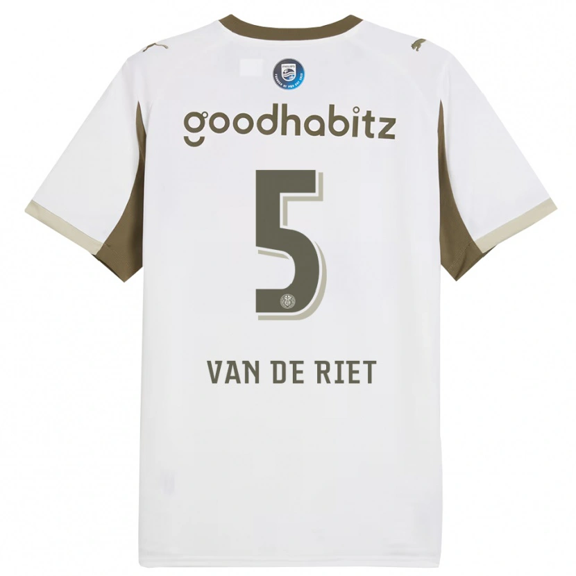 Danxen Kinder Raf Van De Riet #5 Weiß Grau Ausweichtrikot Trikot 2025/26 T-Shirt