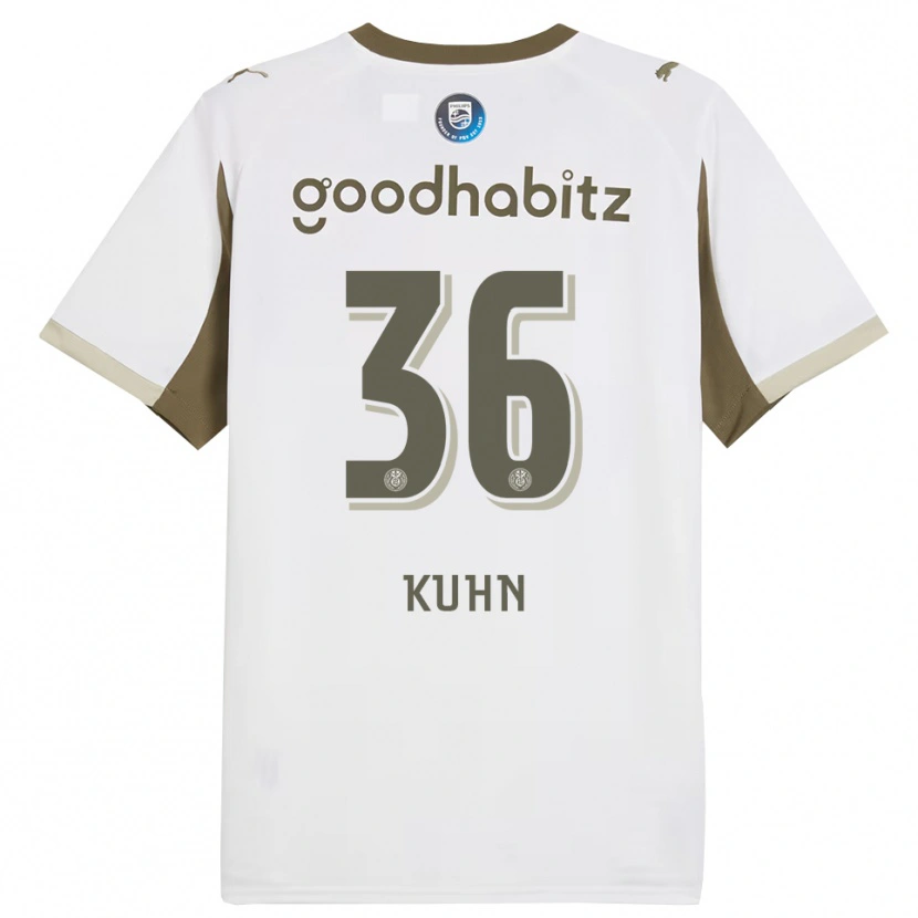 Danxen Kinder Wessel Kuhn #36 Weiß Grau Ausweichtrikot Trikot 2025/26 T-Shirt