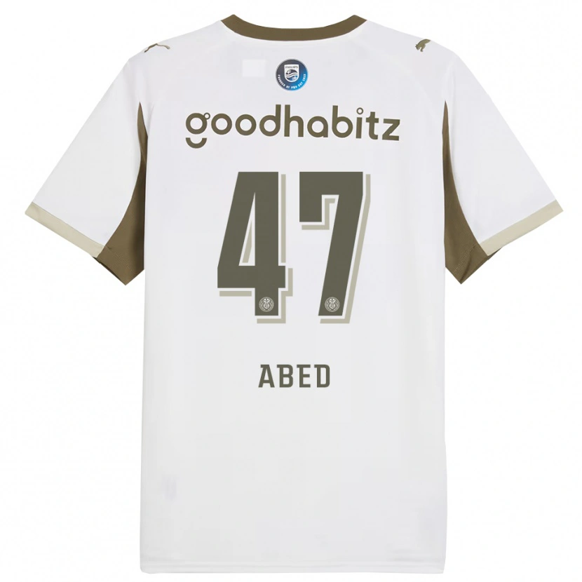 Danxen Kinder Tai Abed #47 Weiß Grau Ausweichtrikot Trikot 2025/26 T-Shirt