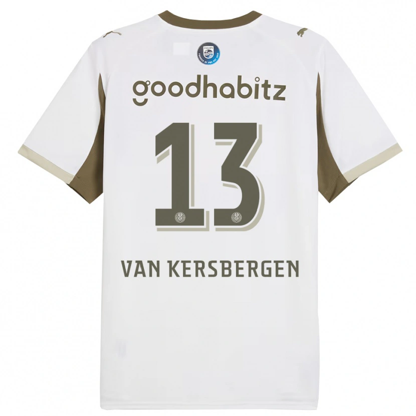 Danxen Kinder Sander Van Kersbergen #13 Weiß Grau Ausweichtrikot Trikot 2025/26 T-Shirt