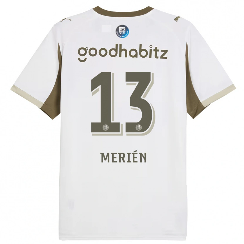 Danxen Kinder Fabian Merién #13 Weiß Grau Ausweichtrikot Trikot 2025/26 T-Shirt