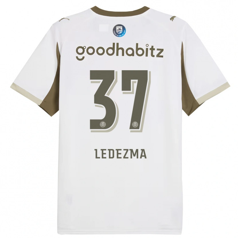 Danxen Kinder Richard Ledezma #37 Weiß Grau Ausweichtrikot Trikot 2025/26 T-Shirt