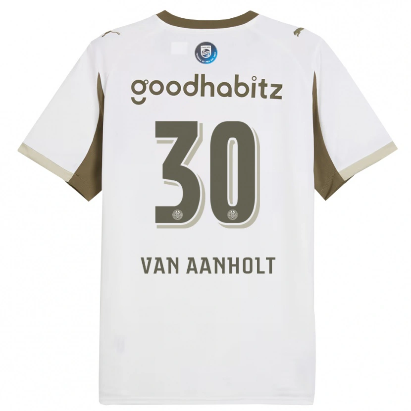 Danxen Kinder Patrick Van Aanholt #30 Weiß Grau Ausweichtrikot Trikot 2025/26 T-Shirt
