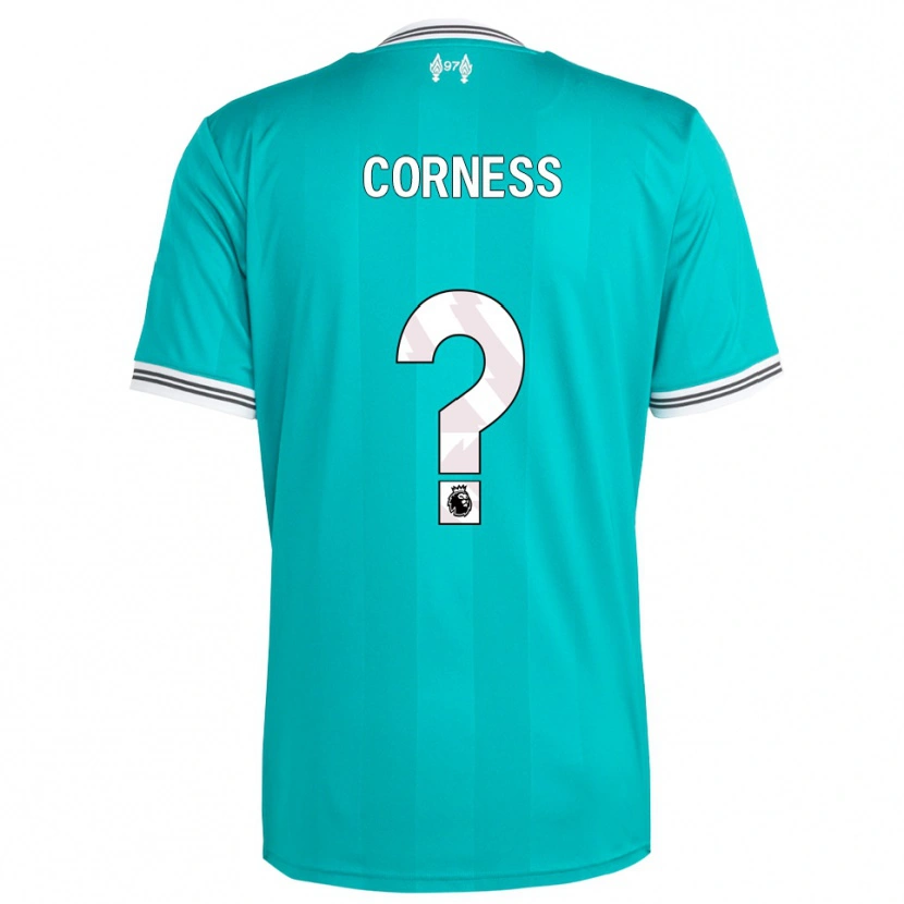 Danxen Kinder Dominic Corness #0 Grün Weiß Ausweichtrikot Trikot 2025/26 T-Shirt