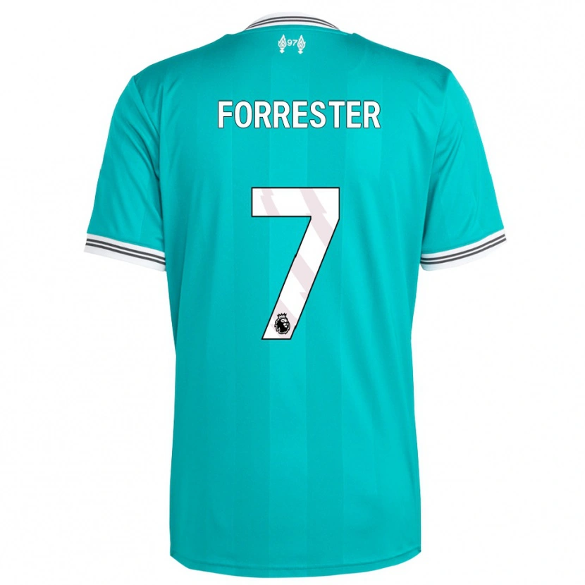 Danxen Kinder La'more Forrester #7 Grün Weiß Ausweichtrikot Trikot 2025/26 T-Shirt