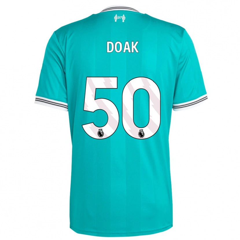 Danxen Kinder Ben Doak #50 Grün Weiß Ausweichtrikot Trikot 2025/26 T-Shirt