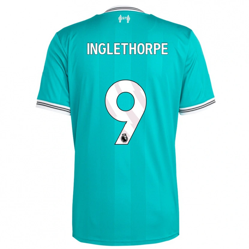 Danxen Kinder Finn Inglethorpe #9 Grün Weiß Ausweichtrikot Trikot 2025/26 T-Shirt