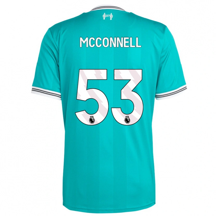 Danxen Kinder James Mcconnell #53 Grün Weiß Ausweichtrikot Trikot 2025/26 T-Shirt