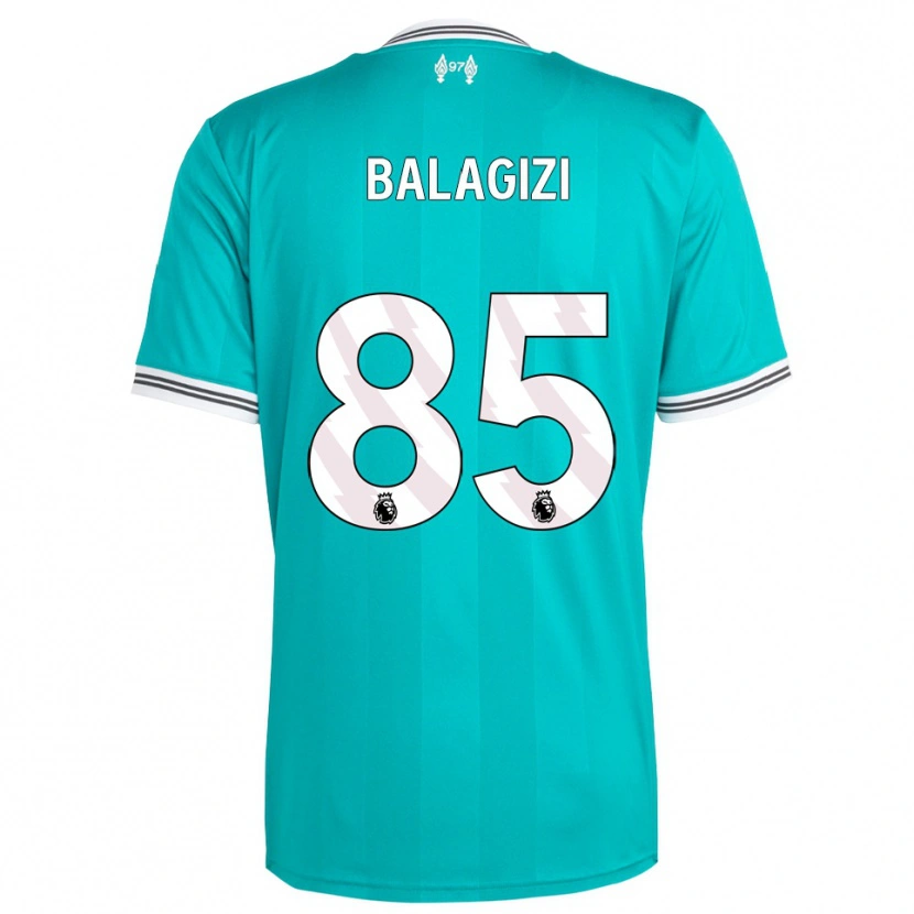 Danxen Kinder James Balagizi #85 Grün Weiß Ausweichtrikot Trikot 2025/26 T-Shirt
