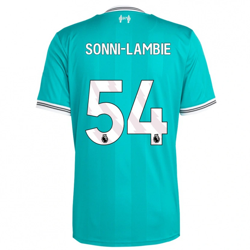 Danxen Kinder Joshua Sonni-Lambie #54 Grün Weiß Ausweichtrikot Trikot 2025/26 T-Shirt