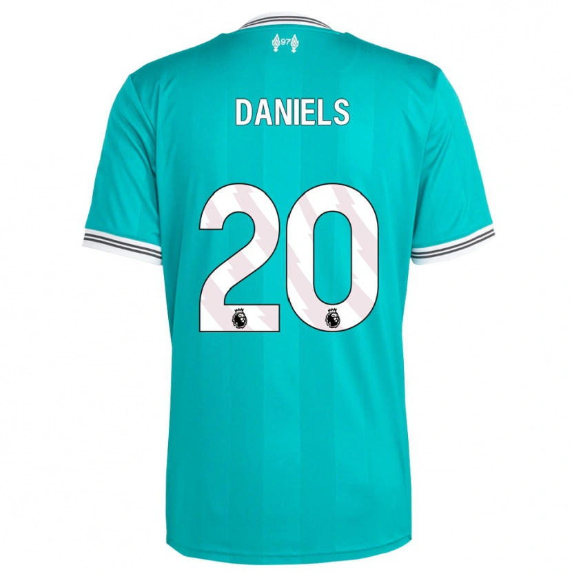 Danxen Kinder Yana Daniels #20 Grün Weiß Ausweichtrikot Trikot 2025/26 T-Shirt