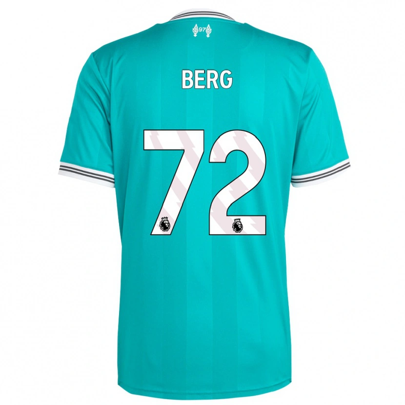 Danxen Kinder Sepp Van Den Berg #72 Grün Weiß Ausweichtrikot Trikot 2025/26 T-Shirt
