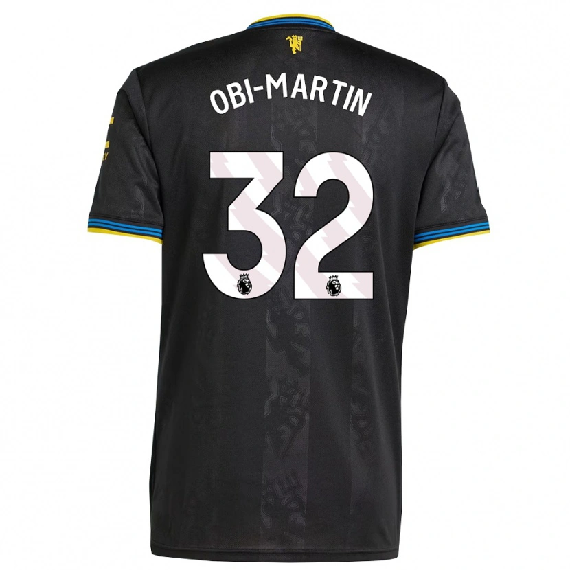 Danxen Kinder Chido Obi #32 Schwarz Gelb Blau Ausweichtrikot Trikot 2025/26 T-Shirt