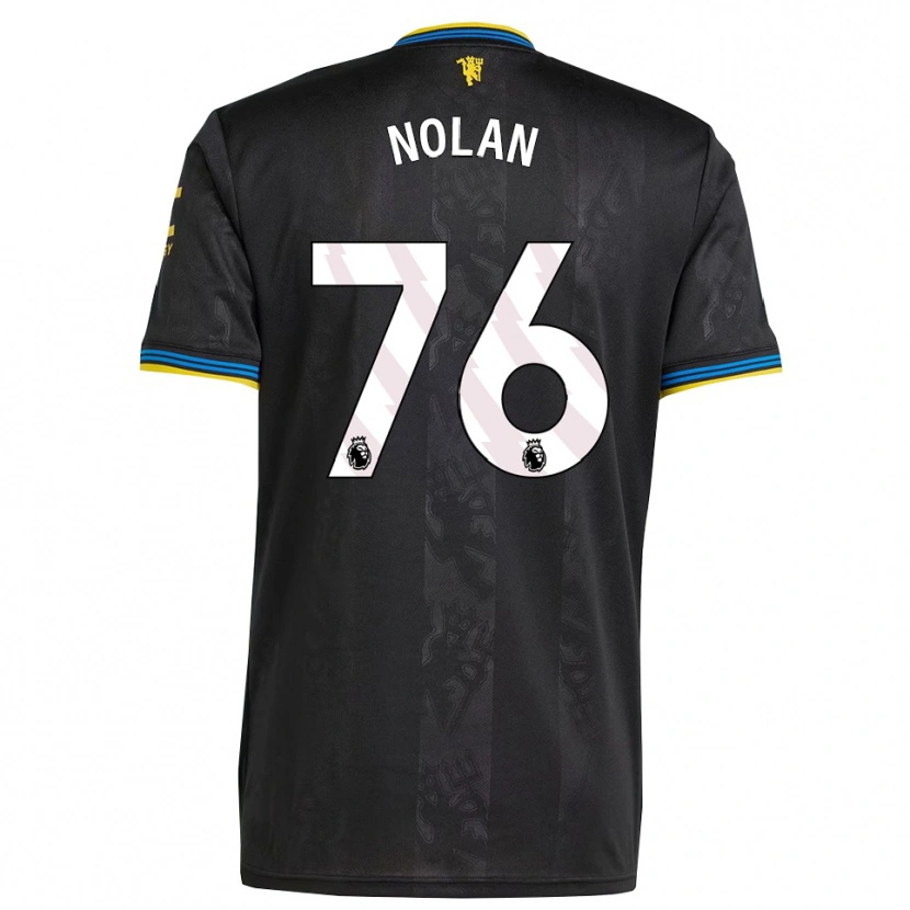 Danxen Kinder James Nolan #76 Schwarz Gelb Blau Ausweichtrikot Trikot 2025/26 T-Shirt