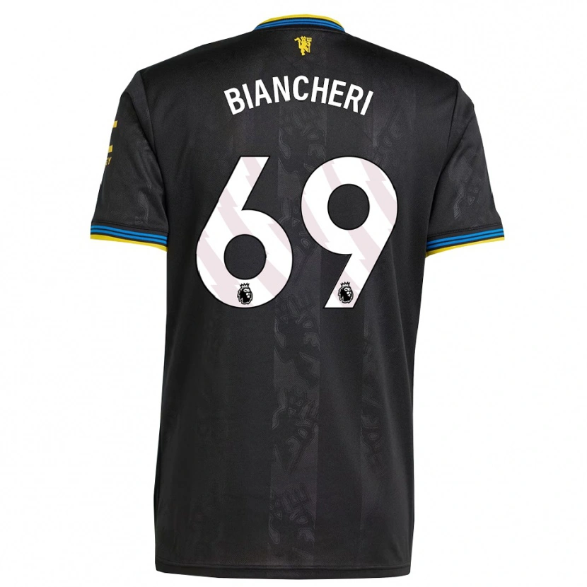 Danxen Kinder Gabriele Biancheri #69 Schwarz Gelb Blau Ausweichtrikot Trikot 2025/26 T-Shirt
