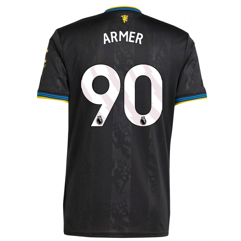 Danxen Kinder Daniel Armer #90 Schwarz Gelb Blau Ausweichtrikot Trikot 2025/26 T-Shirt