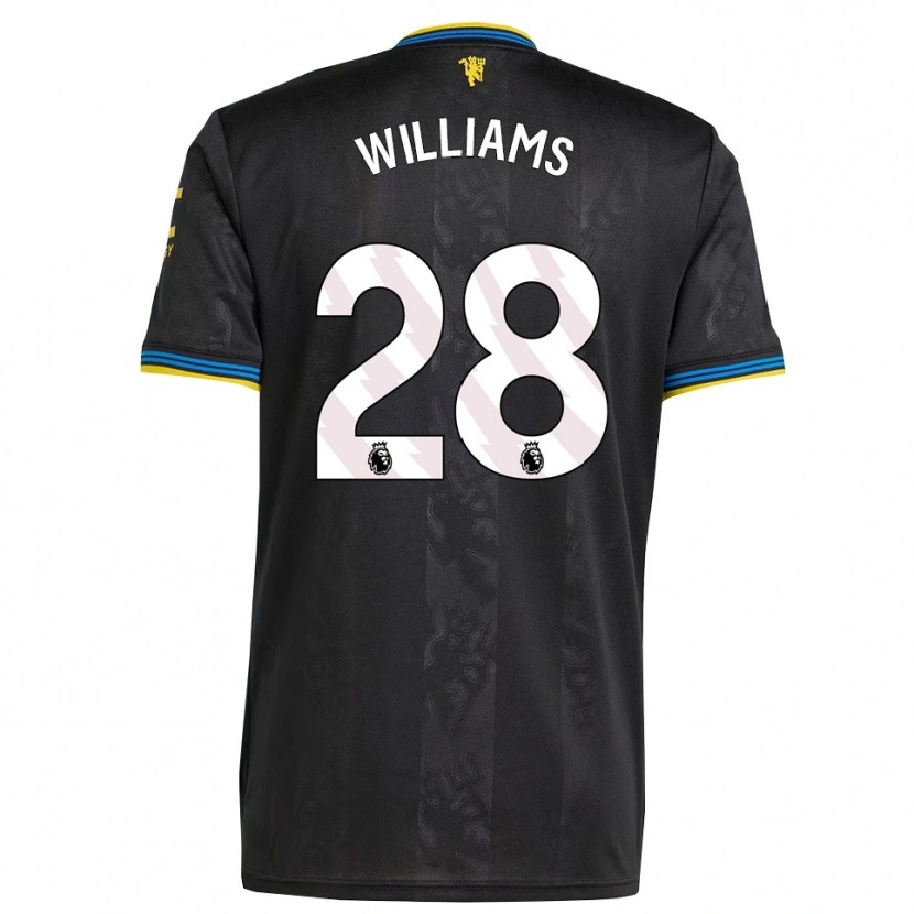 Danxen Kinder Rachel Williams #28 Schwarz Gelb Blau Ausweichtrikot Trikot 2025/26 T-Shirt