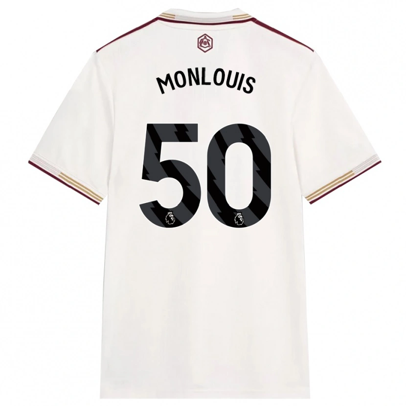 Danxen Kinder Zane Monlouis #50 Creme Weiß Burgunderrot Ausweichtrikot Trikot 2025/26 T-Shirt