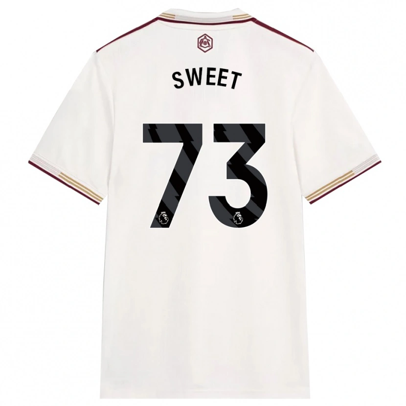 Danxen Kinder James Sweet #73 Creme Weiß Burgunderrot Ausweichtrikot Trikot 2025/26 T-Shirt