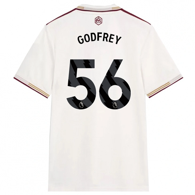 Danxen Kinder Freya Godfrey #56 Creme Weiß Burgunderrot Ausweichtrikot Trikot 2025/26 T-Shirt