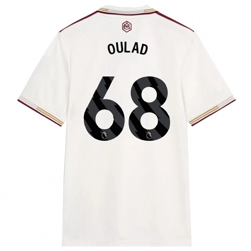 Danxen Kinder Salah-Eddine Oulad M'hand #68 Creme Weiß Burgunderrot Ausweichtrikot Trikot 2025/26 T-Shirt