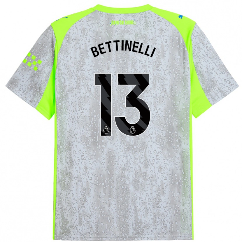 Danxen Kinder Marcus Bettinelli #13 Grau Gelb Ausweichtrikot Trikot 2025/26 T-Shirt