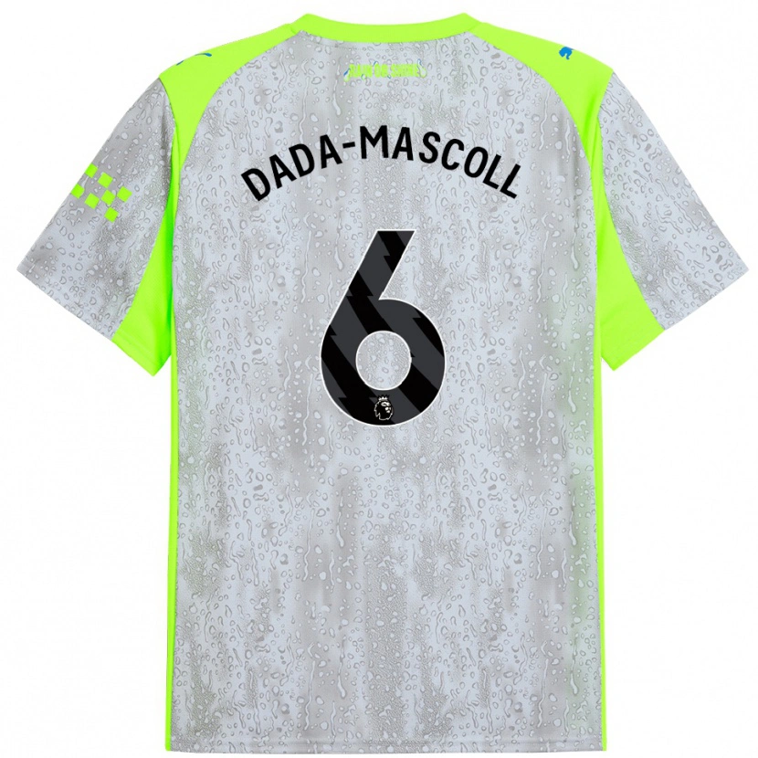 Danxen Kinder Isaiah Dada-Mascoll #6 Grau Gelb Ausweichtrikot Trikot 2025/26 T-Shirt