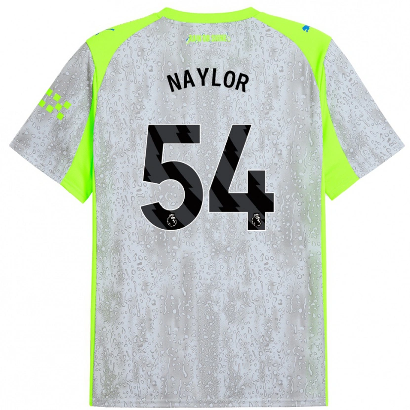 Danxen Kinder Seb Naylor #54 Grau Gelb Ausweichtrikot Trikot 2025/26 T-Shirt
