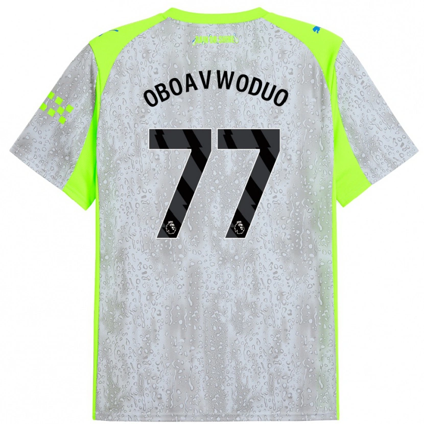 Danxen Kinder Justin Oboavwoduo #77 Grau Gelb Ausweichtrikot Trikot 2025/26 T-Shirt