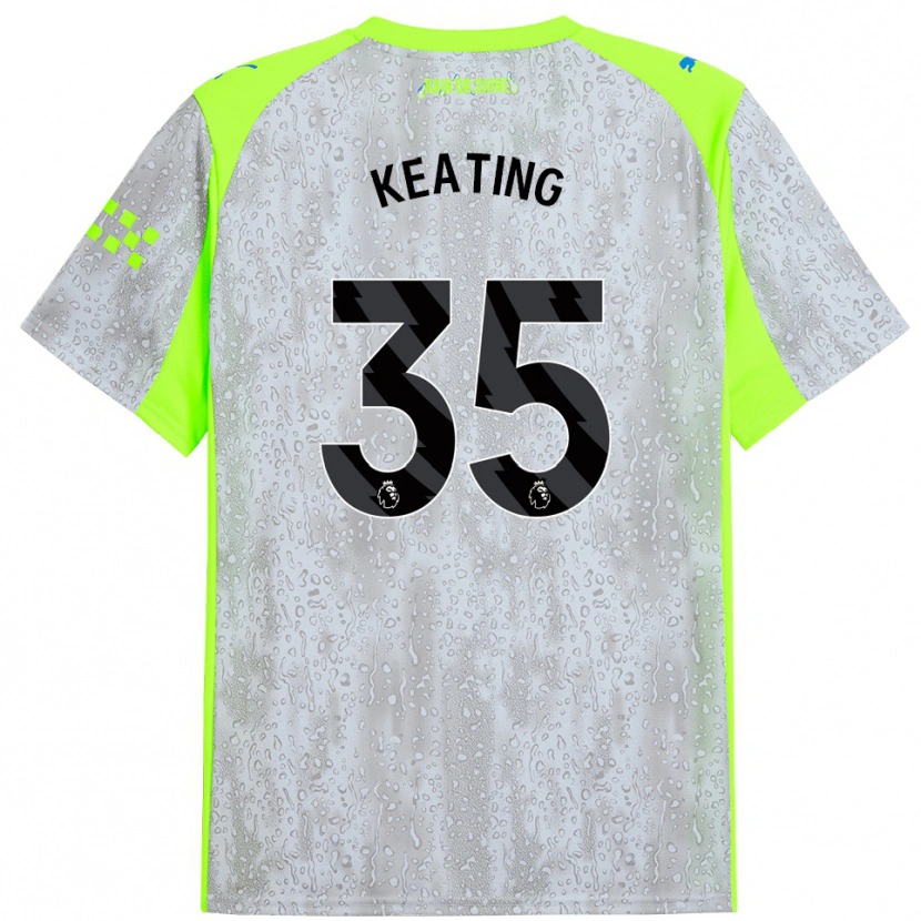 Danxen Kinder Khiara Keating #35 Grau Gelb Ausweichtrikot Trikot 2025/26 T-Shirt