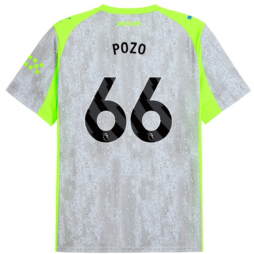 Danxen Kinder Iker Pozo #66 Grau Gelb Ausweichtrikot Trikot 2025/26 T-Shirt