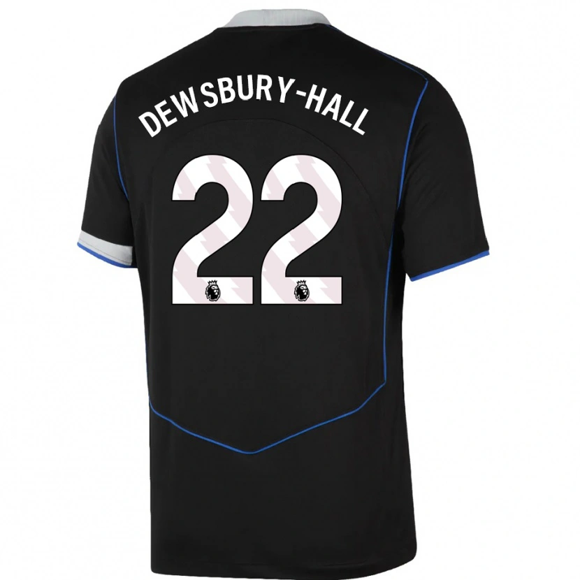 Danxen Kinder Kiernan Dewsbury-Hall #22 Schwarz Blau Silber Ausweichtrikot Trikot 2025/26 T-Shirt