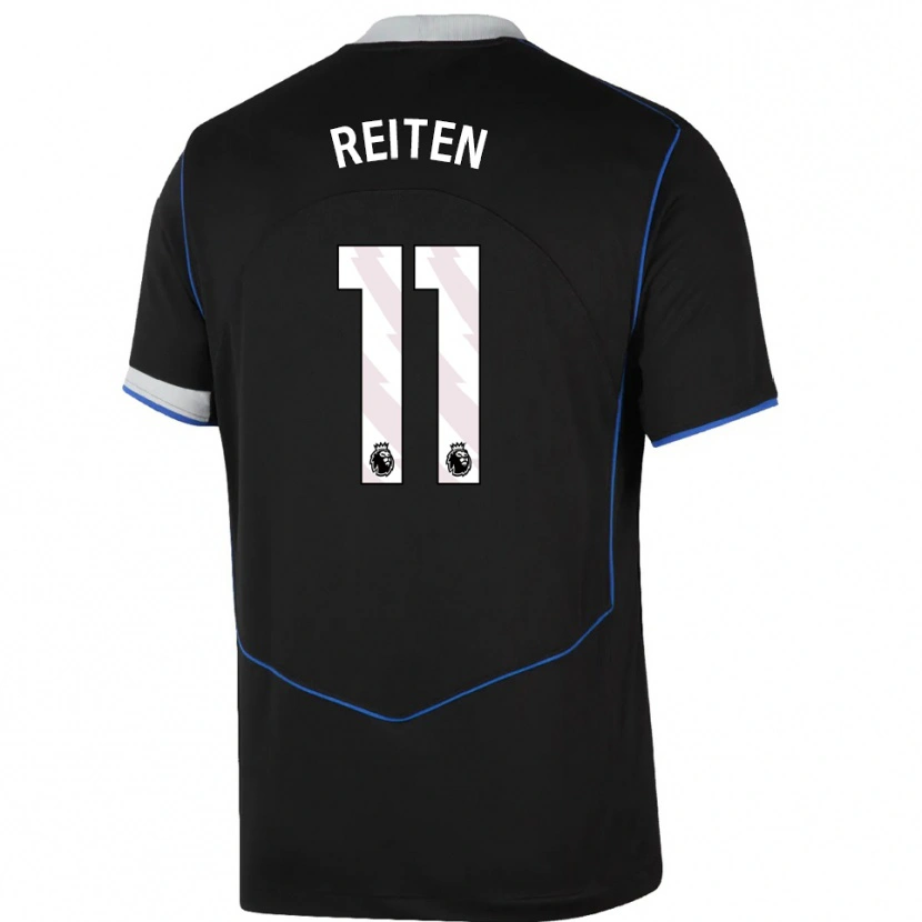 Danxen Kinder Guro Reiten #11 Schwarz Blau Silber Ausweichtrikot Trikot 2025/26 T-Shirt