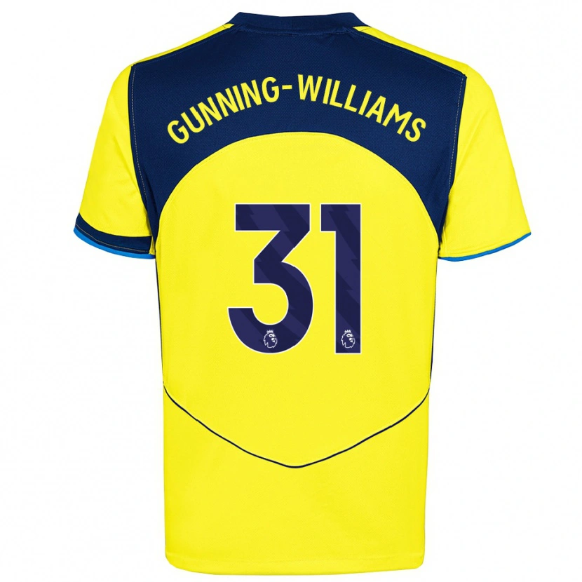 Danxen Kinder Lenna Gunning-Williams #31 Gelb Marineblau Ausweichtrikot Trikot 2025/26 T-Shirt