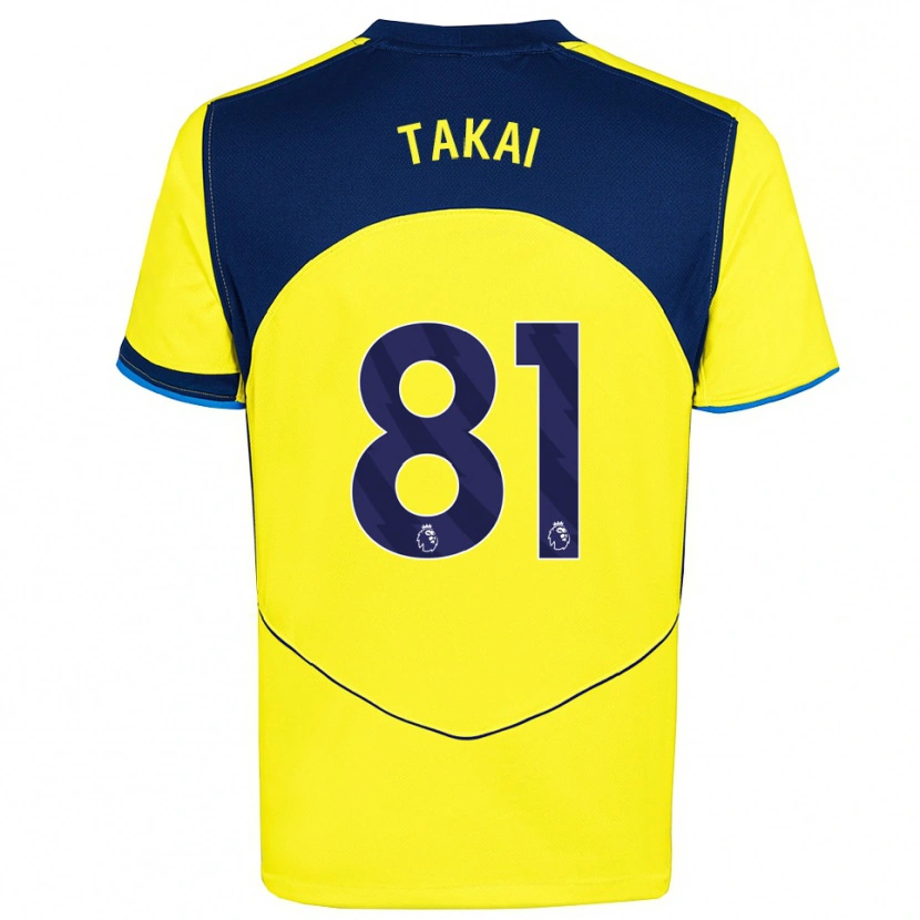 Danxen Kinder Kota Takai #81 Gelb Marineblau Ausweichtrikot Trikot 2025/26 T-Shirt