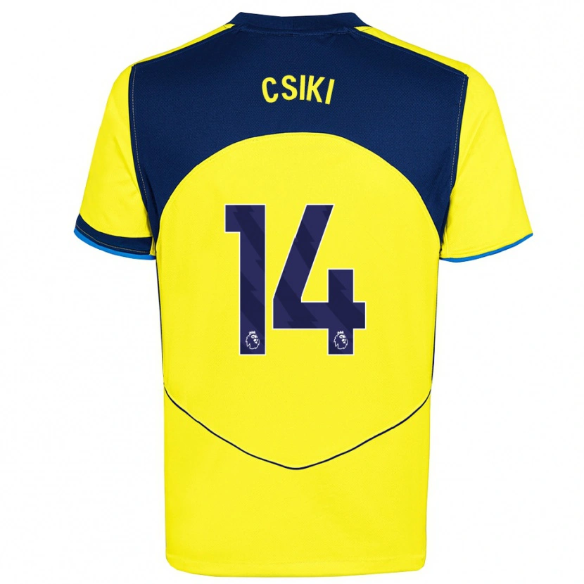 Danxen Kinder Anna Csiki #14 Gelb Marineblau Ausweichtrikot Trikot 2025/26 T-Shirt