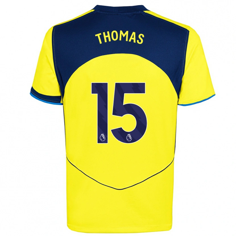 Danxen Kinder Cameron Thomas #15 Gelb Marineblau Ausweichtrikot Trikot 2025/26 T-Shirt
