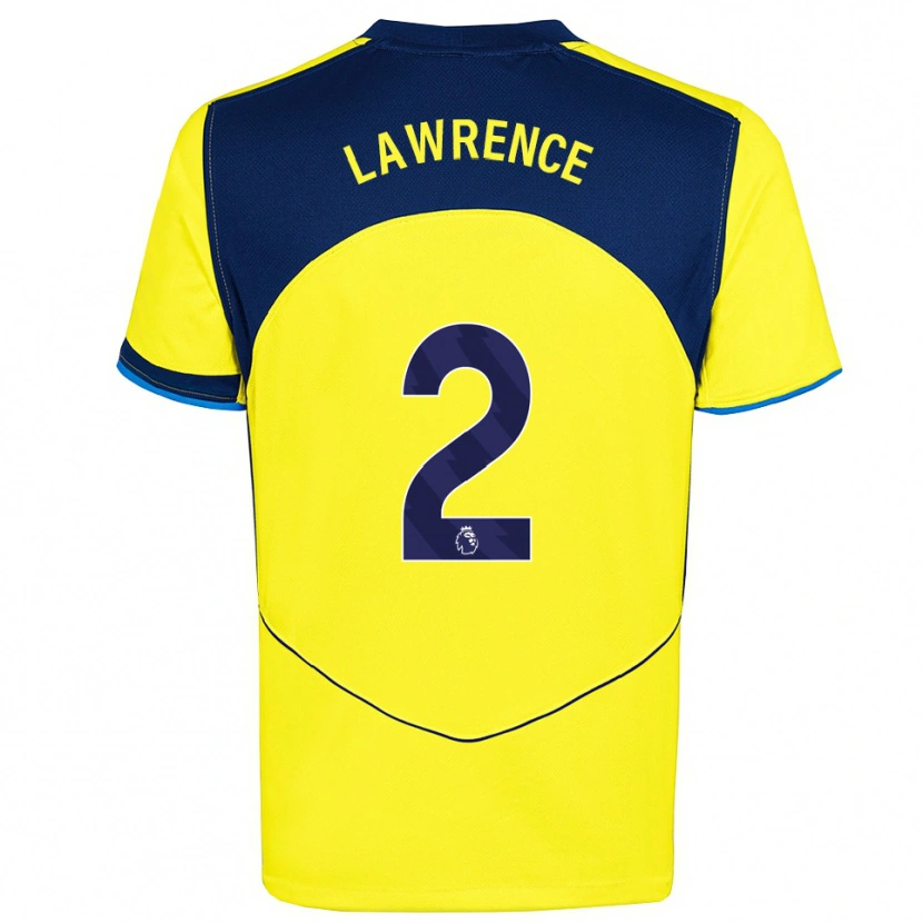 Danxen Kinder Donte Lawrence #2 Gelb Marineblau Ausweichtrikot Trikot 2025/26 T-Shirt