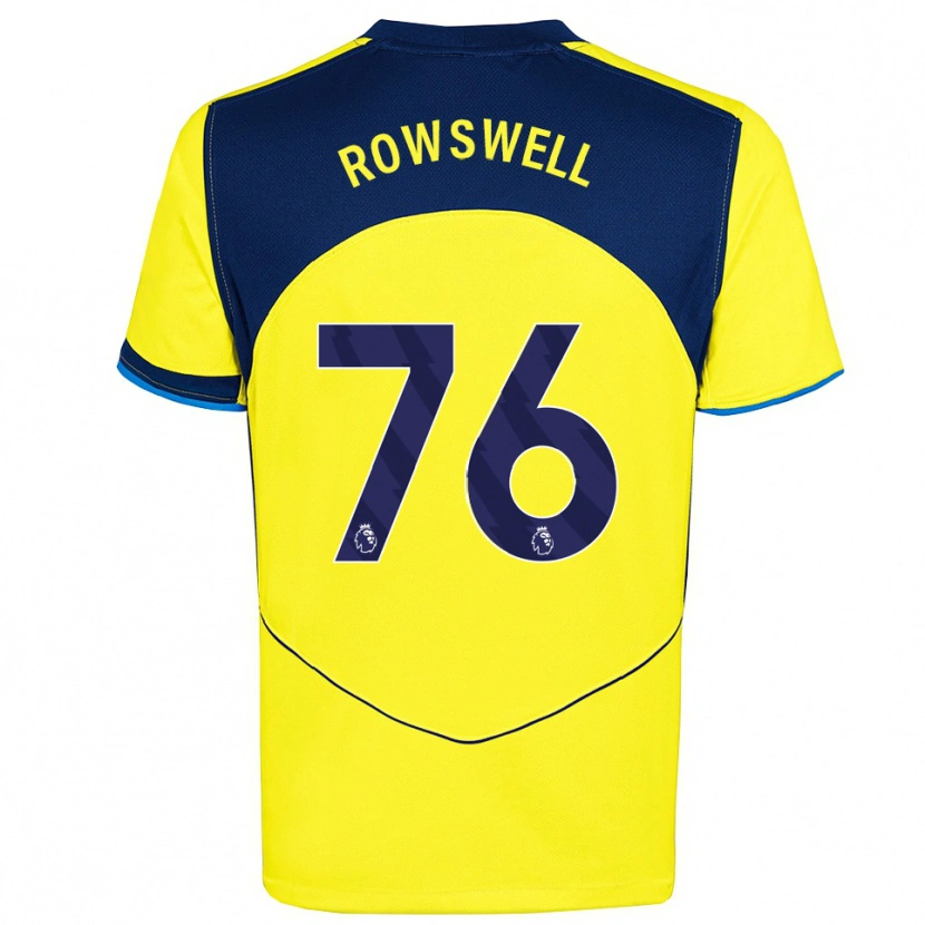 Danxen Kinder James Rowswell #76 Gelb Marineblau Ausweichtrikot Trikot 2025/26 T-Shirt