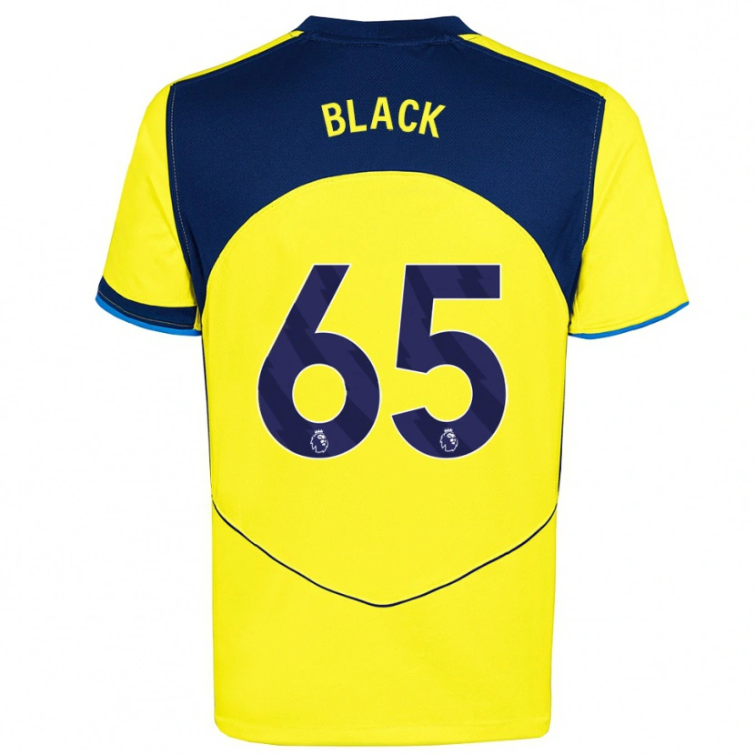 Danxen Kinder Leo Black #65 Gelb Marineblau Ausweichtrikot Trikot 2025/26 T-Shirt