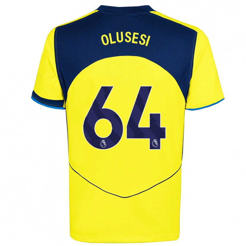 Danxen Kinder Callum Olusesi #64 Gelb Marineblau Ausweichtrikot Trikot 2025/26 T-Shirt