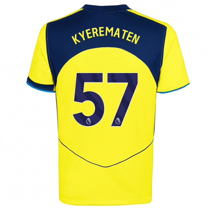 Danxen Kinder Rio Kyerematen #57 Gelb Marineblau Ausweichtrikot Trikot 2025/26 T-Shirt